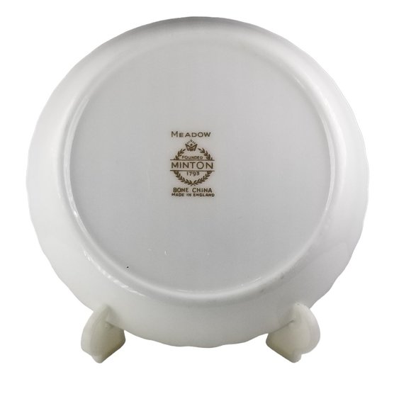 Meadow Minton Bone China Trinket, Coaster, Mint, Candy, Pin Dish Plate England - Picture 3 of 11